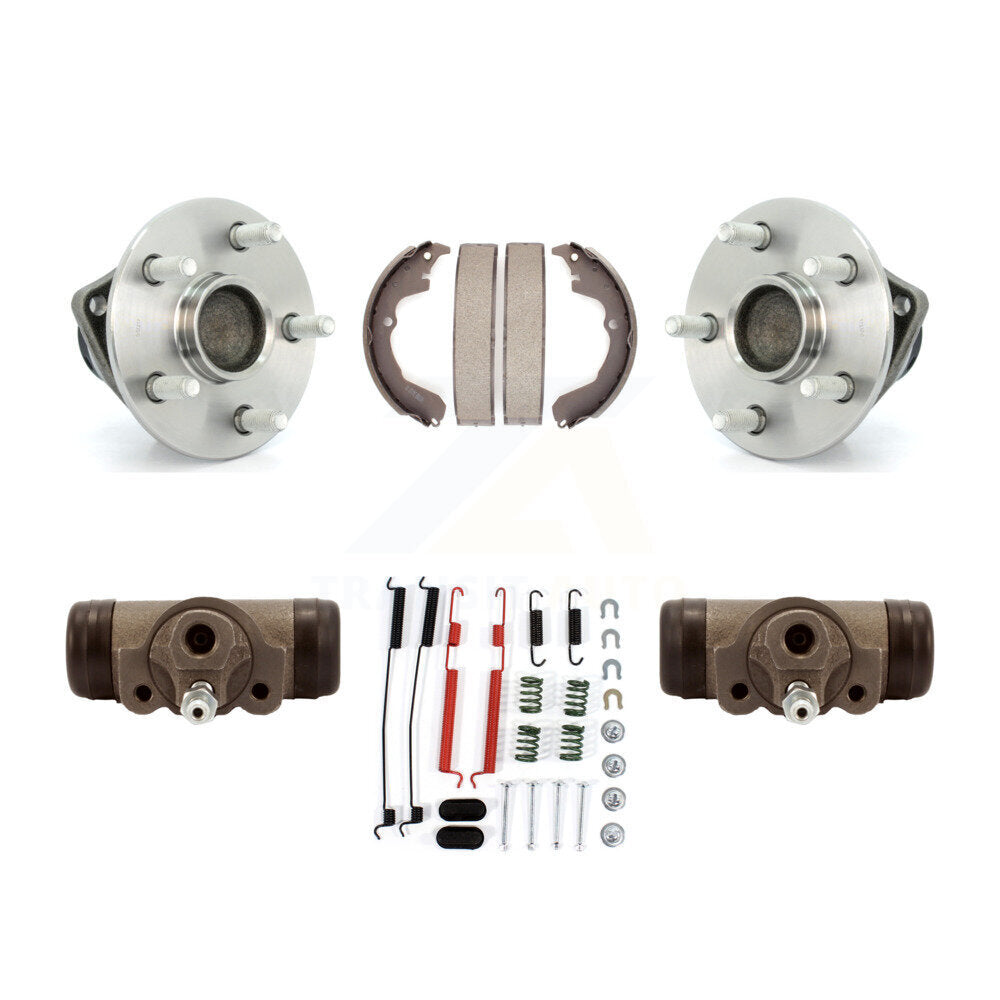 Wheel Cylinders & Drum Shoes Hub Bearing Rear Kit For Pontiac Vibe Toyota Matrix