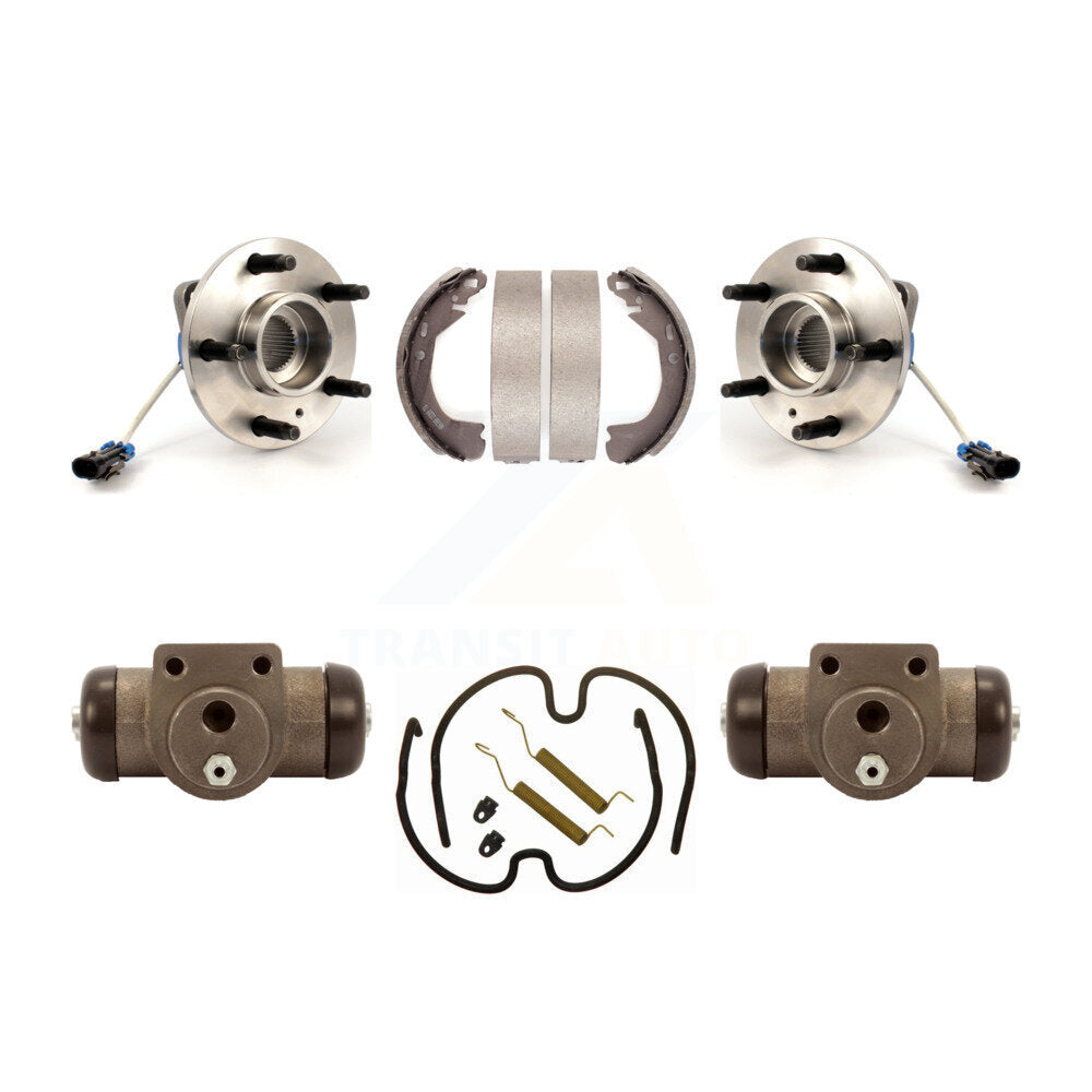 Wheel Cylinders & Drum Shoes Hub Bearing Rear Kit For Pontiac Montana Chevrolet