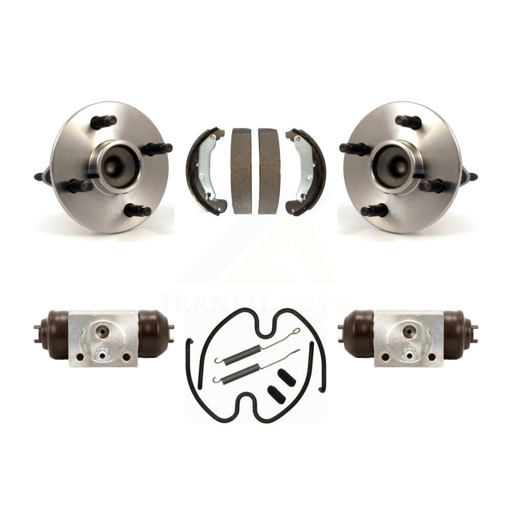 Wheel Cylinders Drum Shoes Hub Bearing Rear Kit For Chevrolet Cobalt Pontiac G5