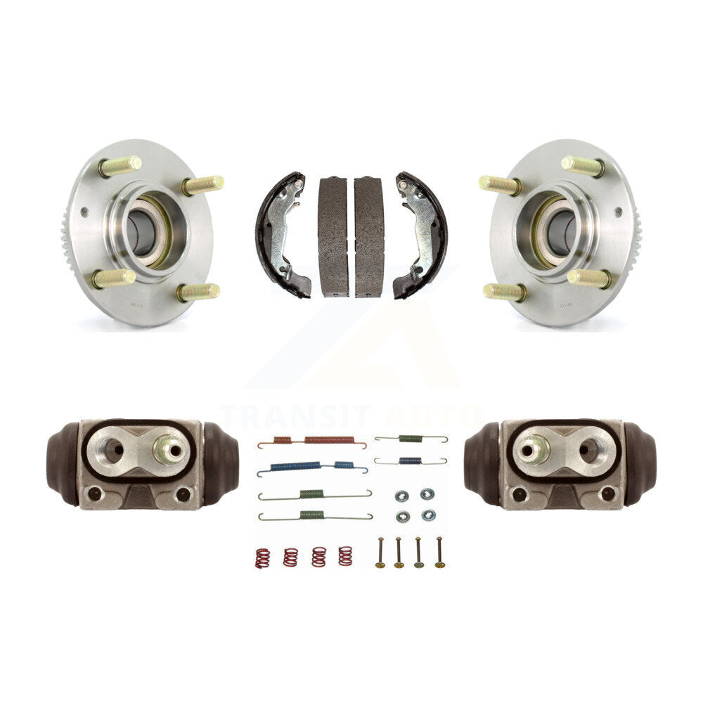 Wheel Cylinders Drum Shoes Hub Bearing Rear Kit For Hyundai Elantra 4-Wheel ABS