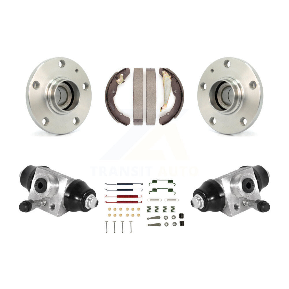 Wheel Cylinders And Drum Shoes Hub Bearing Rear Kit For Volkswagen Jetta