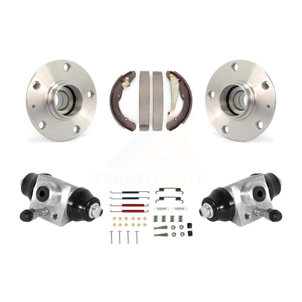 Wheel Cylinders And Drum Shoes Hub Bearing Rear Kit For Volkswagen Jetta