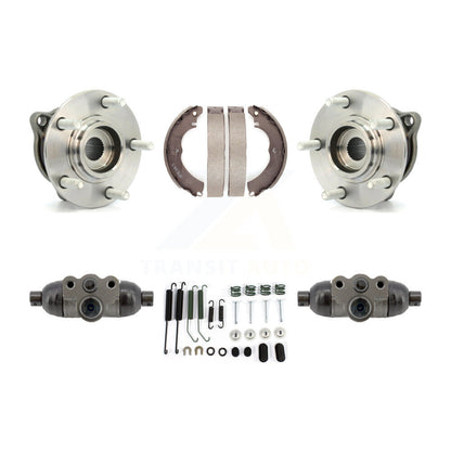 Wheel Cylinders & Drum Shoes Hub Bearing Rear Kit For 2008 Mitsubishi Lancer AWD