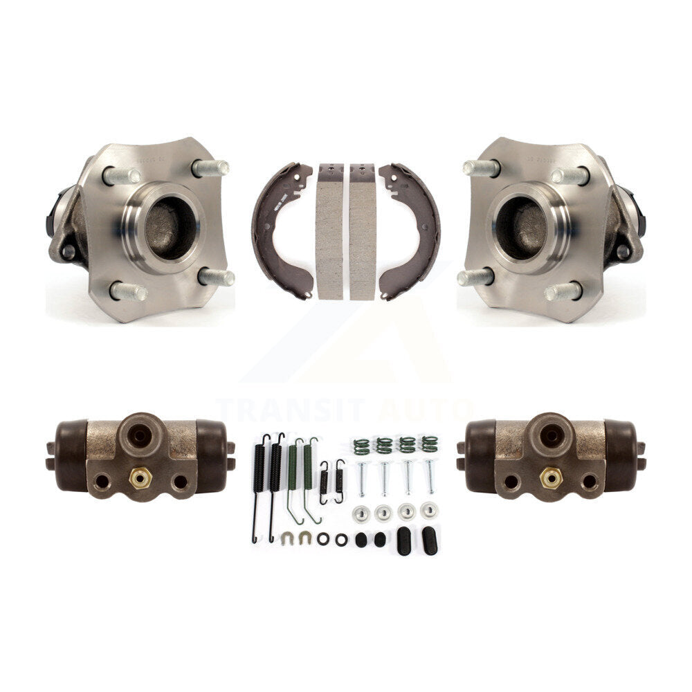 Wheel Cylinders And Drum Shoes Hub Bearing Assembly Rear Kit For Nissan Versa