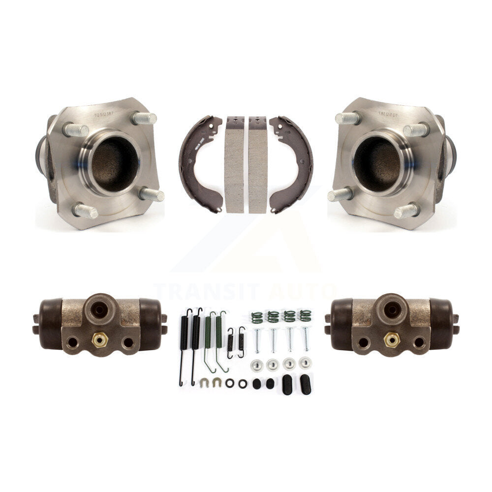 Wheel Cylinders And Drum Shoes Hub Bearing Assembly Rear Kit For Nissan Versa