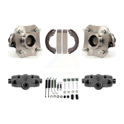 Wheel Cylinders Drum Shoes Hub Bearing Rear Kit For 08 Nissan Versa 4-Wheel ABS