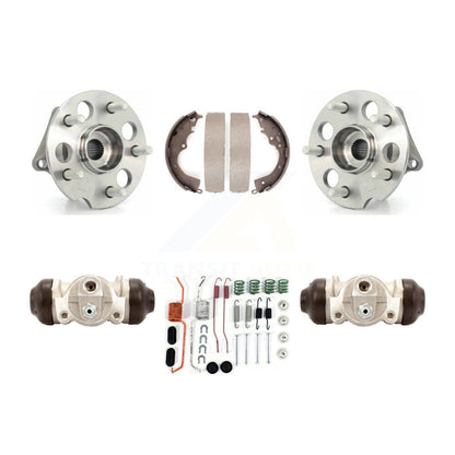 Wheel Cylinders Drum Shoes Hub Bearing Rear Kit For 2004-2010 Toyota Sienna AWD