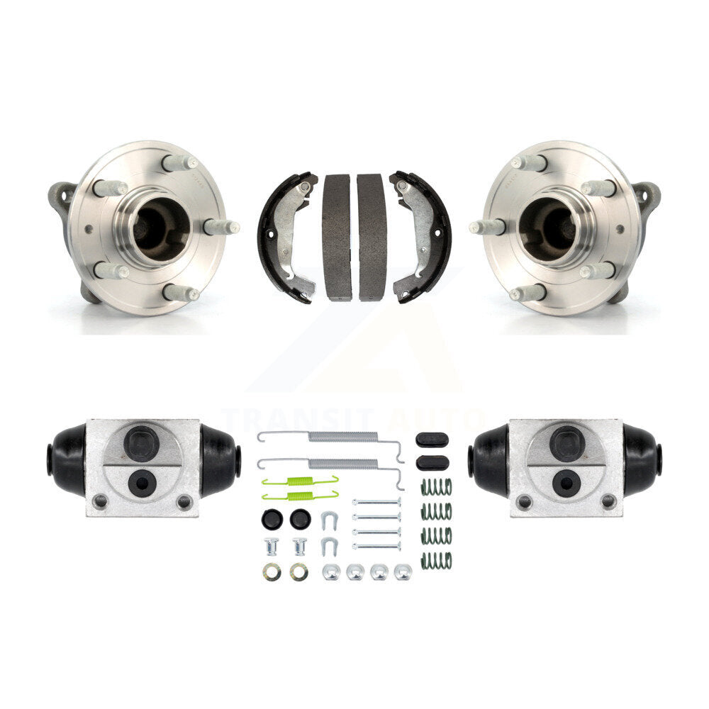 Wheel Cylinders & Drum Shoes Hub Bearing Rear Kit For 2011-2012 Chevrolet Cruze