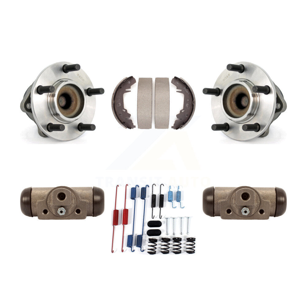 Wheel Cylinders Drum Shoes Hub Bearing Rear Kit For Dodge Caravan Grand Chrysler