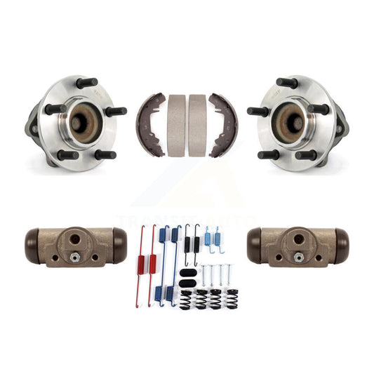 Wheel Cylinders Drum Shoes Hub Bearing Rear Kit For Dodge Caravan Grand Chrysler