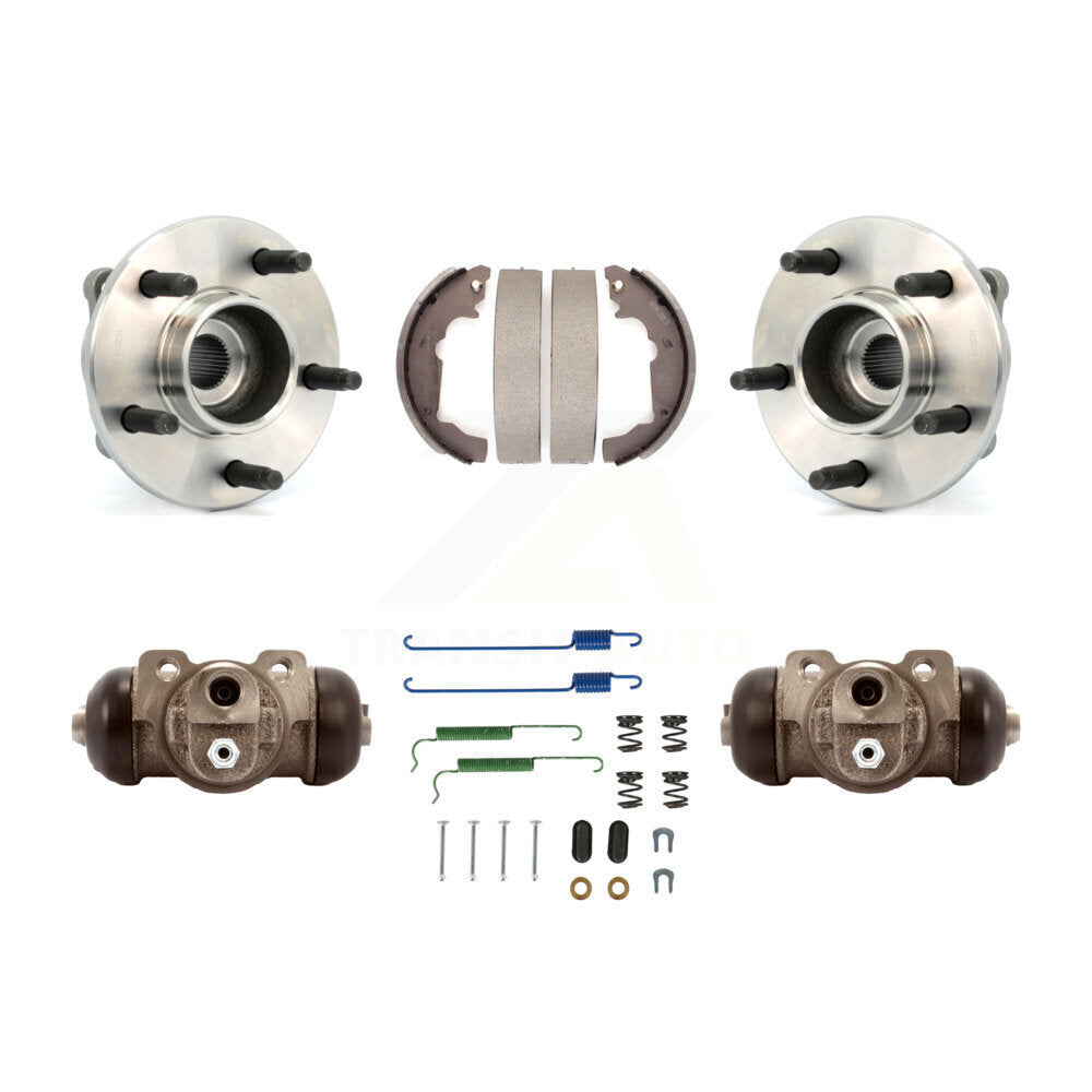 Wheel Cylinders & Drum Shoes Hub Bearing Rear Kit For Saturn Vue Pontiac Torrent
