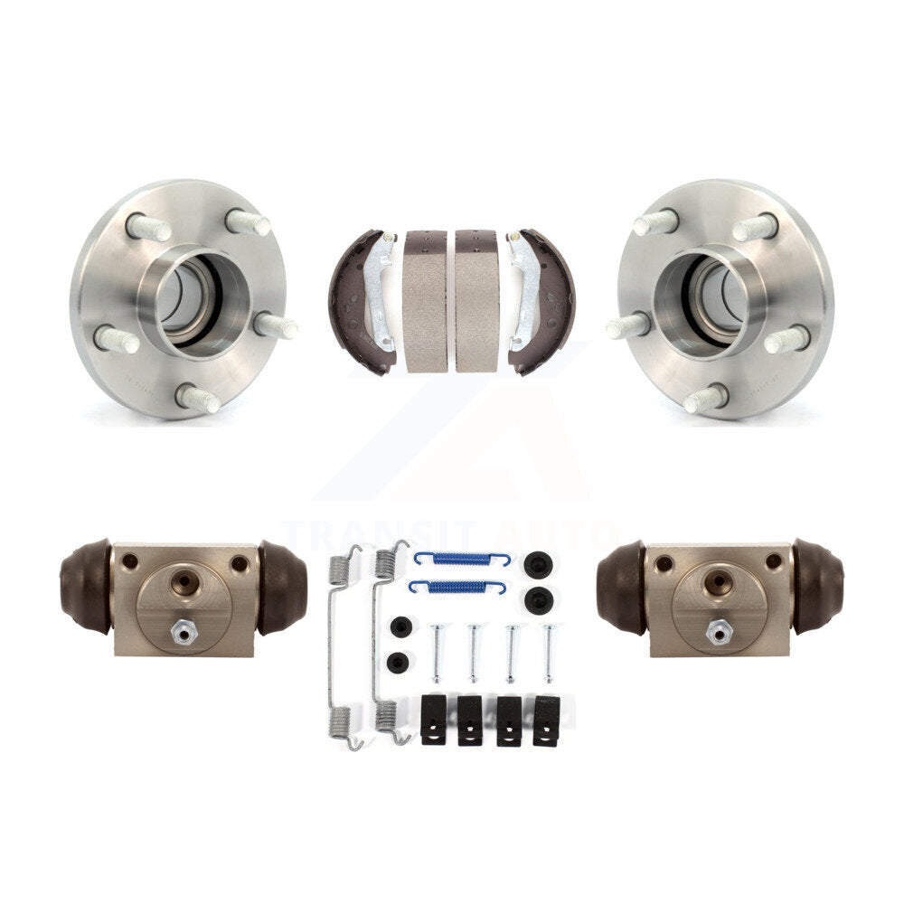 Wheel Cylinders & Drum Shoes Hub Bearing Rear Kit For 10-13 Ford Transit Connect