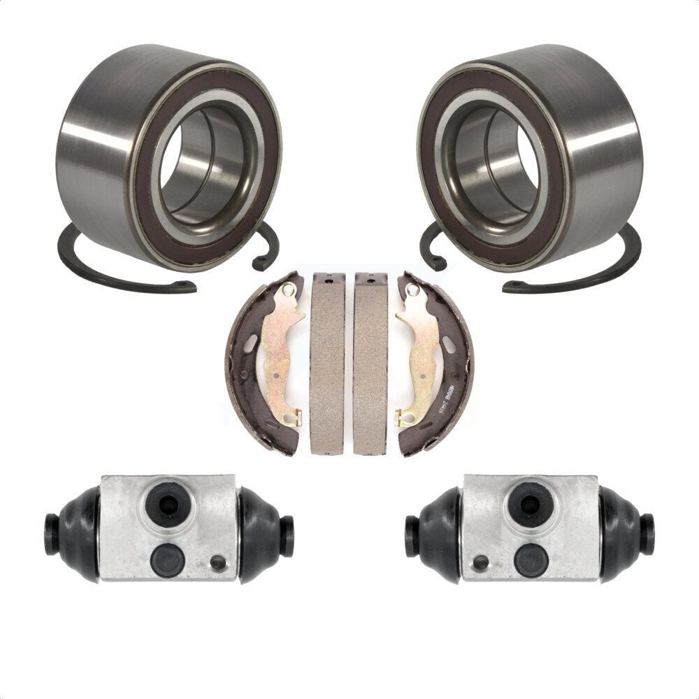 Wheel Cylinders And Drum Shoes Bearing Rear Kit For 2014-2018 Ford Fiesta ST