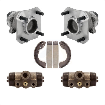 Wheel Cylinders And Drum Shoes Hub Bearing Rear Kit For 2009-2014 Nissan Cube