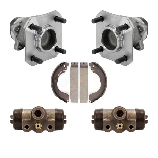Wheel Cylinders And Drum Shoes Hub Bearing Rear Kit For 2009-2014 Nissan Cube