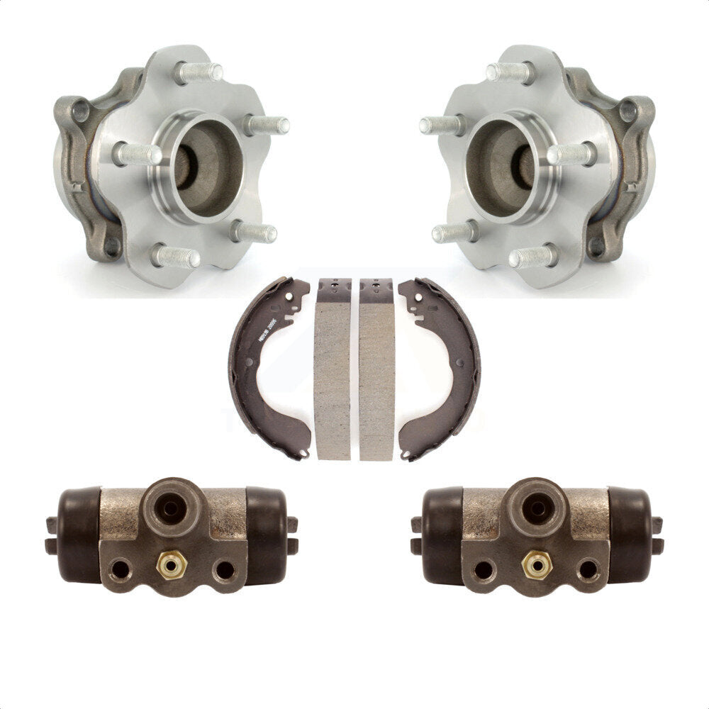 Wheel Cylinders Drum Shoes Hub Bearing Rear Kit For 2007-2012 Nissan Sentra 2.5L