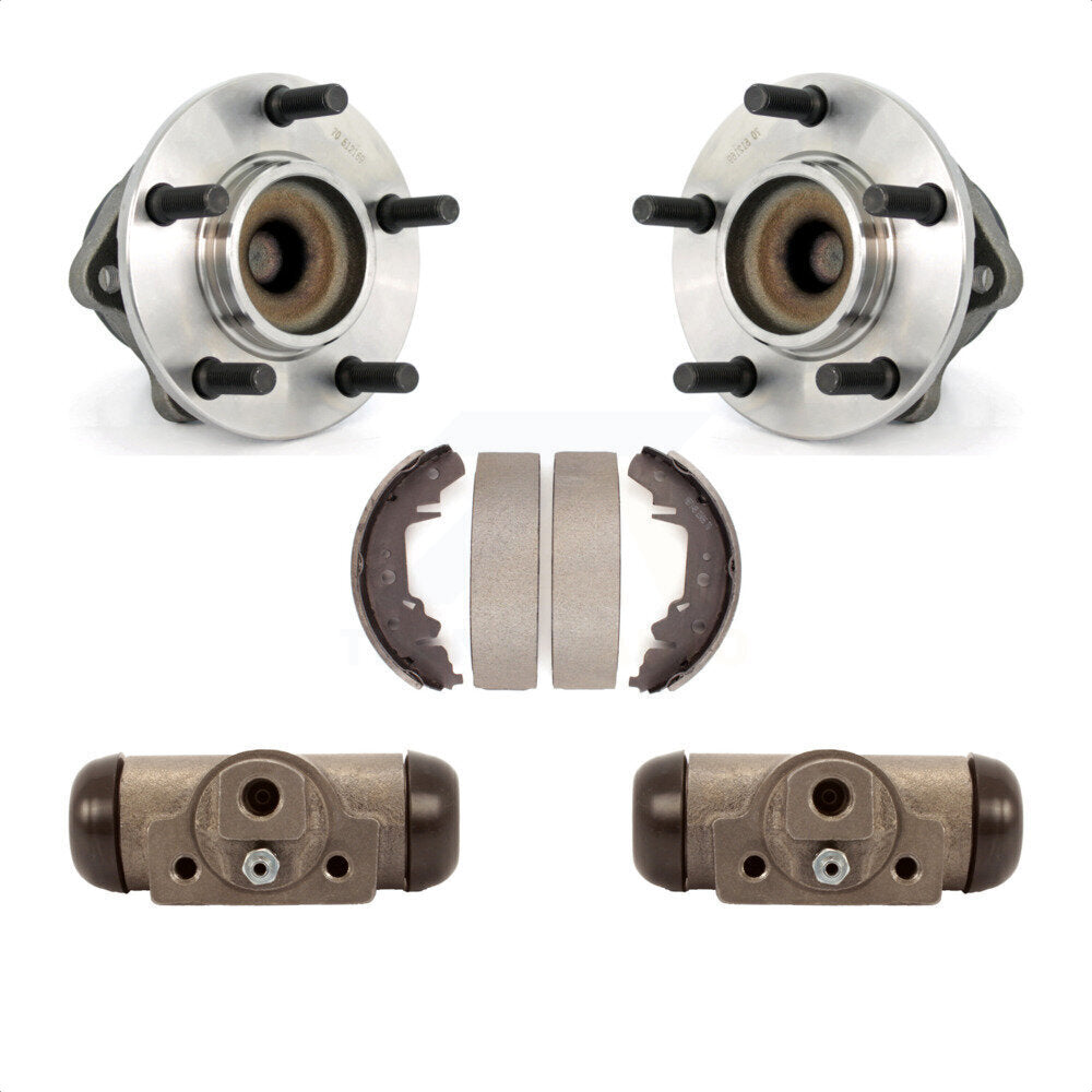 Wheel Cylinders Drum Shoes Hub Bearing Rear Kit For Dodge Caravan Grand Chrysler