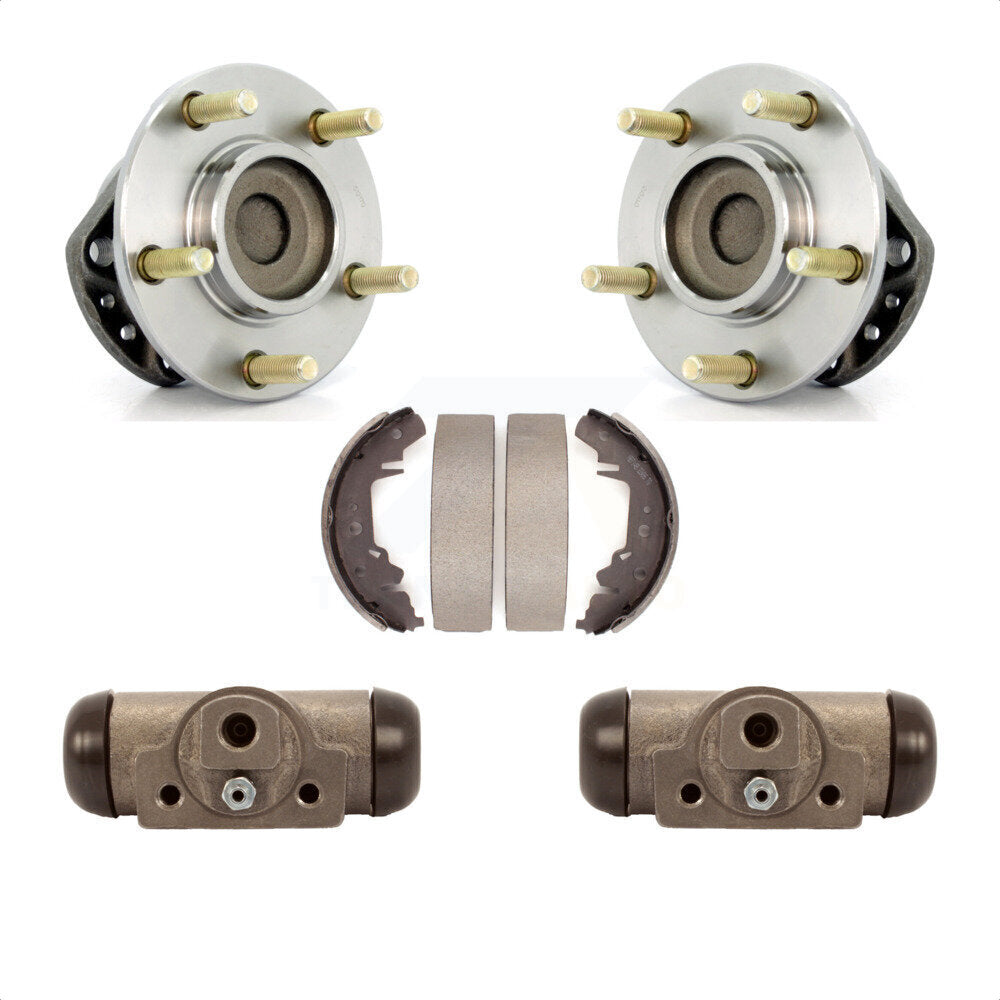 Wheel Cylinders Drum Shoes Hub Bearing Rear Kit For Dodge Caravan Grand Chrysler
