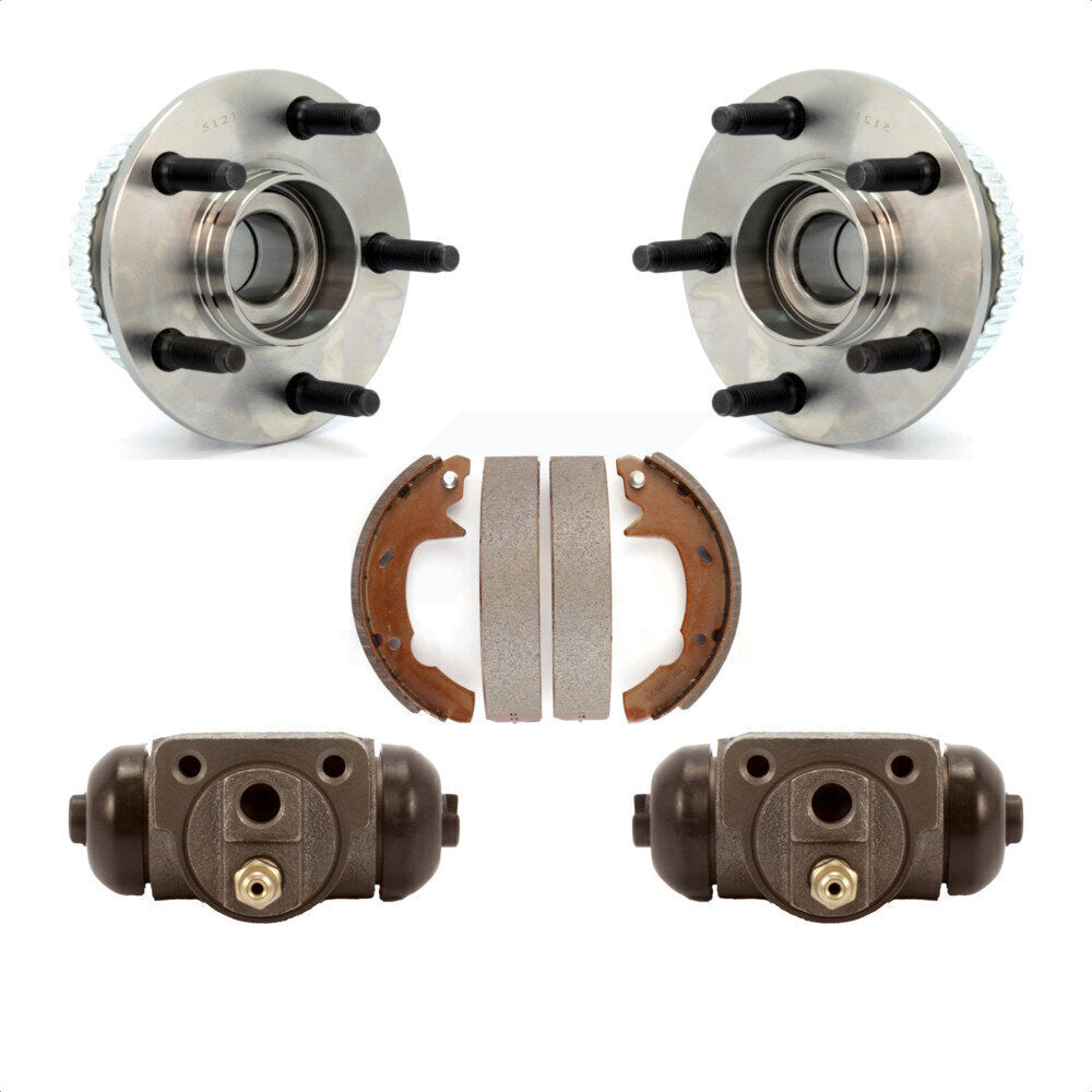 Wheel Cylinders & Drum Shoes Hub Bearing Rear Kit For Ford Taurus Mercury Sable