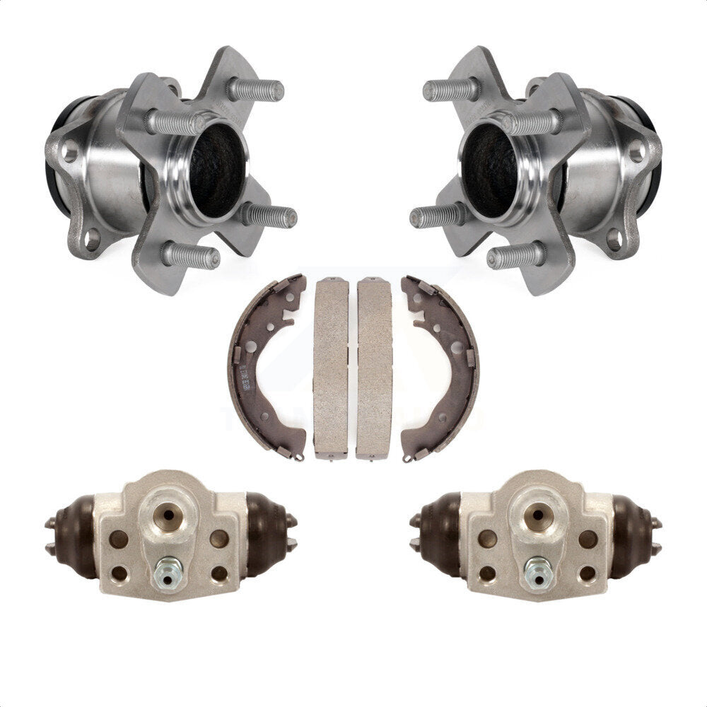 Wheel Cylinders And Drum Shoes Hub Bearing Rear Kit For 2015-2019 Honda Fit