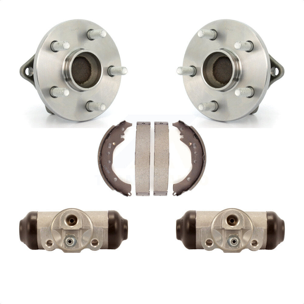Wheel Cylinders And Drum Shoes Hub Bearing Rear Kit For 2009-2013 Toyota Corolla