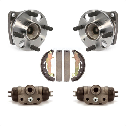 Wheel Cylinders And Drum Shoes Hub Bearing Rear Kit For 2011-2014 Mazda 2