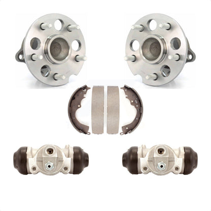 Wheel Cylinders Drum Shoes Hub Bearing Rear Kit For 2004-2010 Toyota Sienna FWD