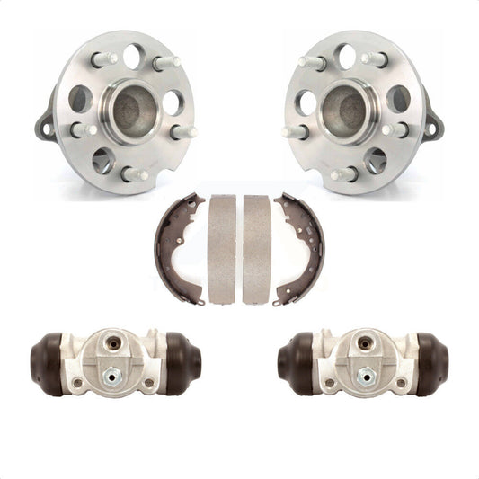 Wheel Cylinders Drum Shoes Hub Bearing Rear Kit For 2004-2010 Toyota Sienna FWD