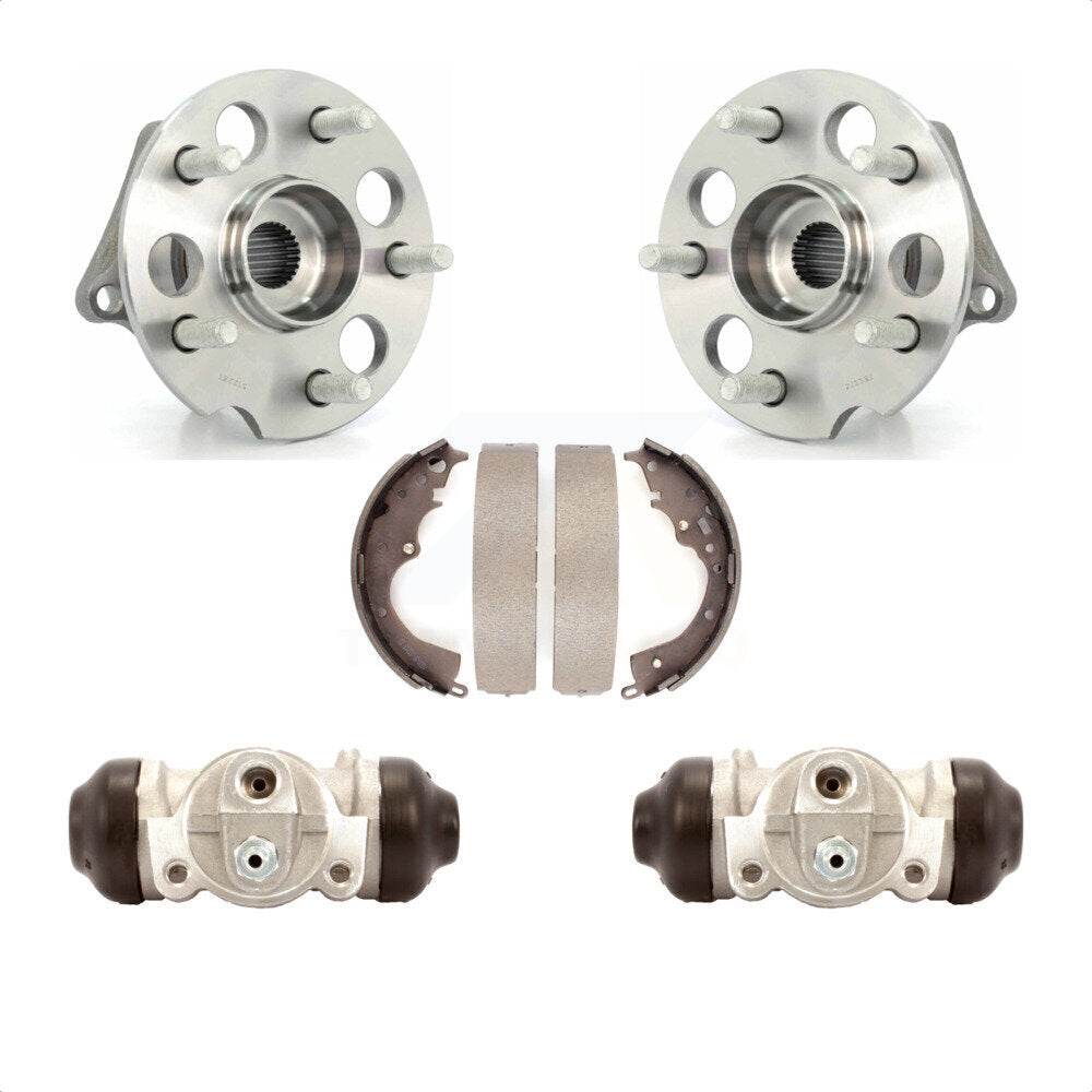 Wheel Cylinders Drum Shoes Hub Bearing Rear Kit For 2004-2010 Toyota Sienna AWD