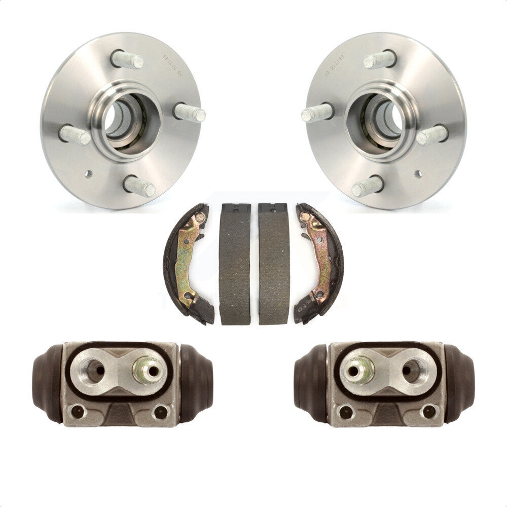Wheel Cylinders And Drum Shoes Hub Bearing Rear Kit For 2000-2002 Hyundai Accent