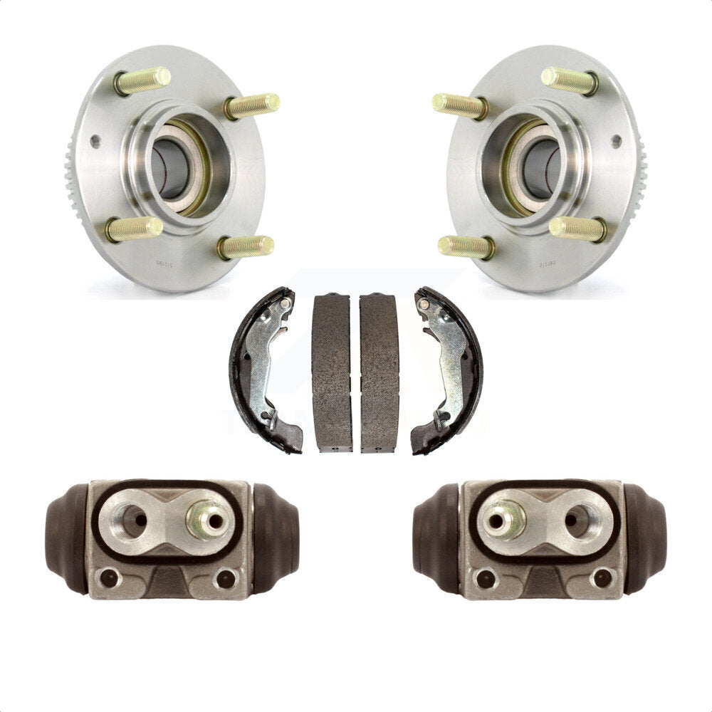 Wheel Cylinders Drum Shoes Hub Bearing Rear Kit For Hyundai Elantra 4-Wheel ABS