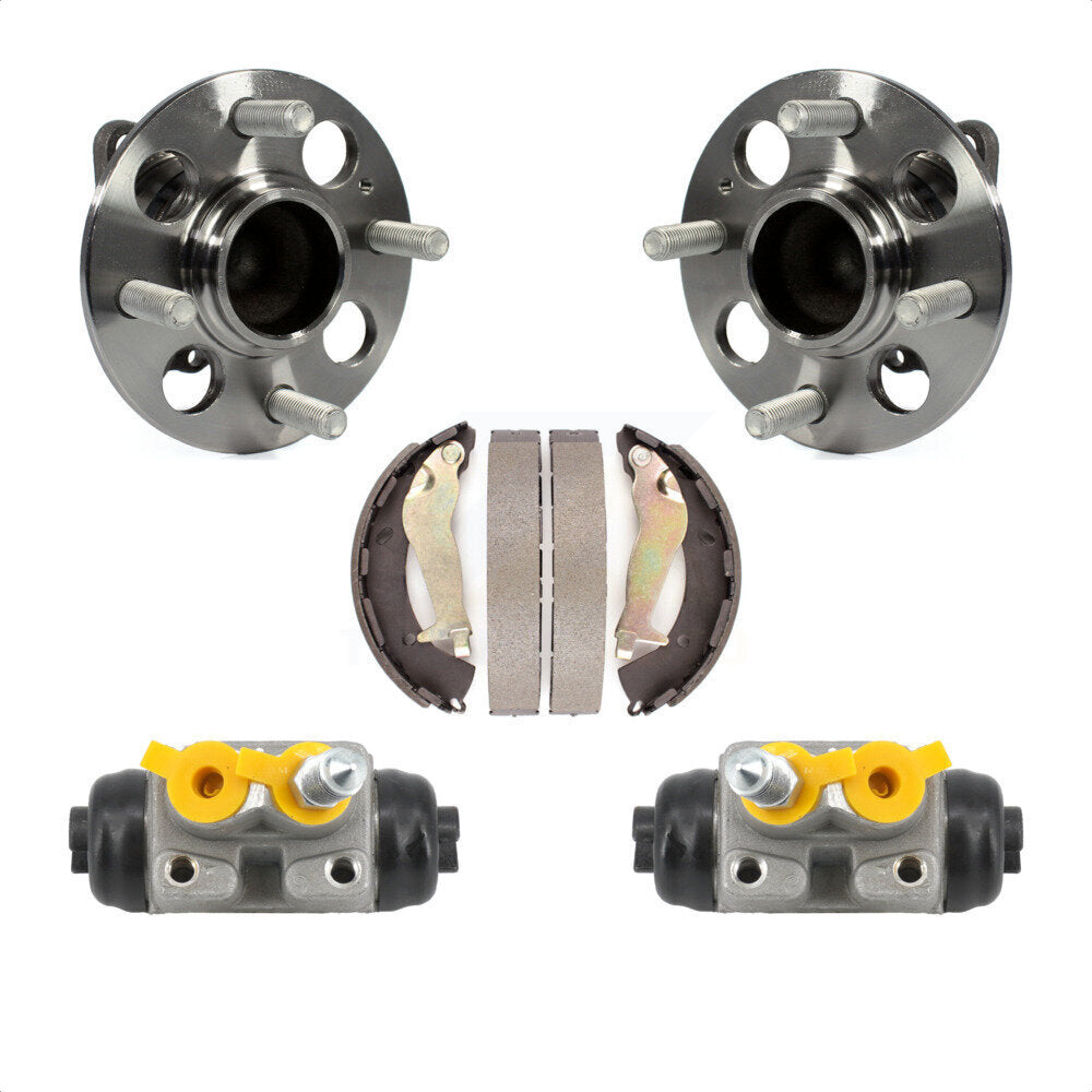 Wheel Cylinders And Drum Shoes Hub Bearing Rear Kit For 2012-2017 Hyundai Accent