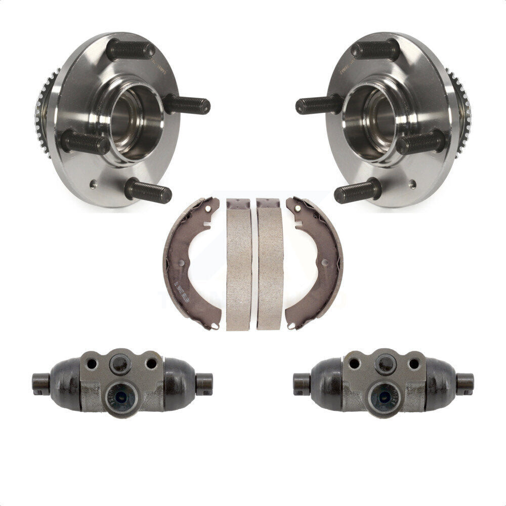 Wheel Cylinders & Drum Shoes Hub Bearing Rear Kit For 02-07 Mitsubishi Lancer ES