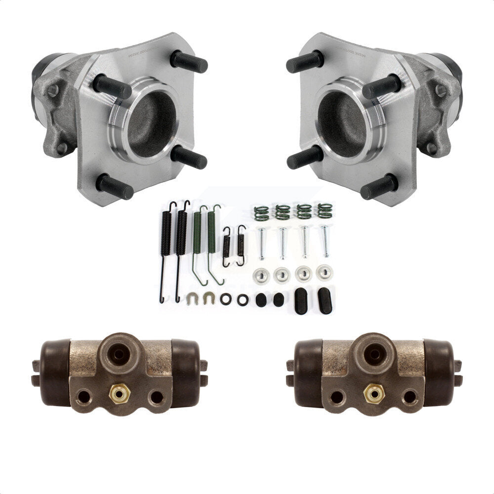 Wheel Cylinders And Hardware Hub Bearing Rear Kit For 2009-2014 Nissan Cube