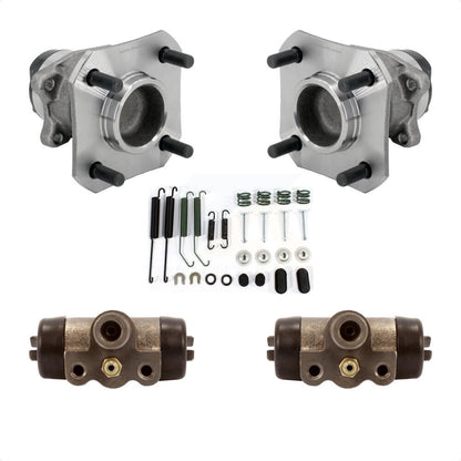 Wheel Cylinders And Hardware Hub Bearing Rear Kit For 2009-2014 Nissan Cube