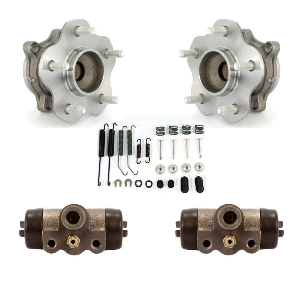 Wheel Cylinders & Hardware Hub Bearing Rear Kit For 2007-2012 Nissan Sentra 2.5L