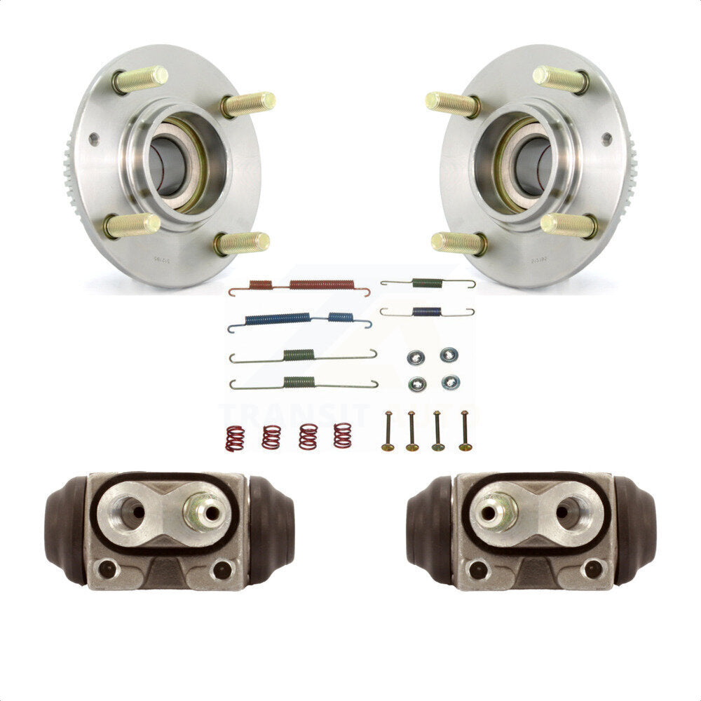 Wheel Cylinders & Hardware Hub Bearing Rear Kit For Hyundai Elantra 4-Wheel ABS