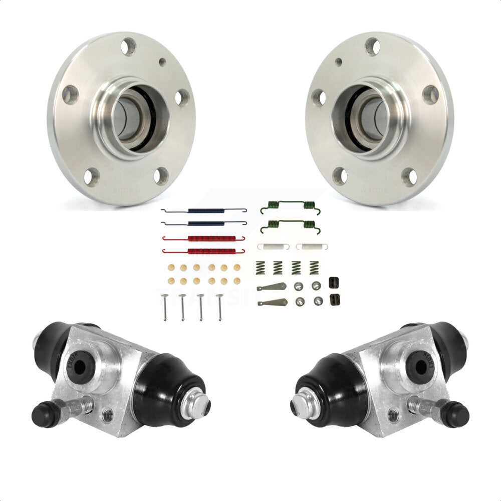 Wheel Cylinders And Hardware Hub Bearing Assembly Rear Kit For Volkswagen Jetta