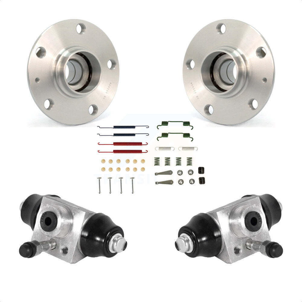 Wheel Cylinders And Hardware Hub Bearing Assembly Rear Kit For Volkswagen Jetta