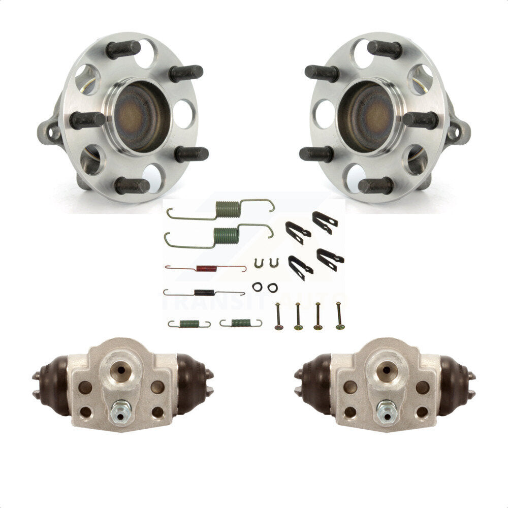 Wheel Cylinders And Hardware Hub Bearing Rear Kit For 2006-2011 Honda Civic GX
