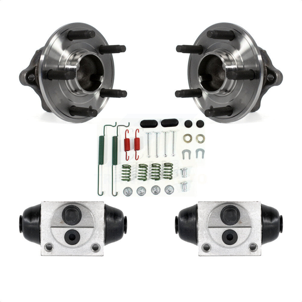 Wheel Cylinders And Hardware Hub Bearing Rear Kit For 2012-2015 Chevrolet Sonic