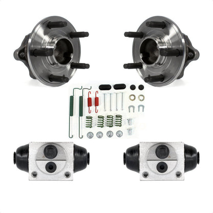 Wheel Cylinders And Hardware Hub Bearing Rear Kit For 2012-2015 Chevrolet Sonic