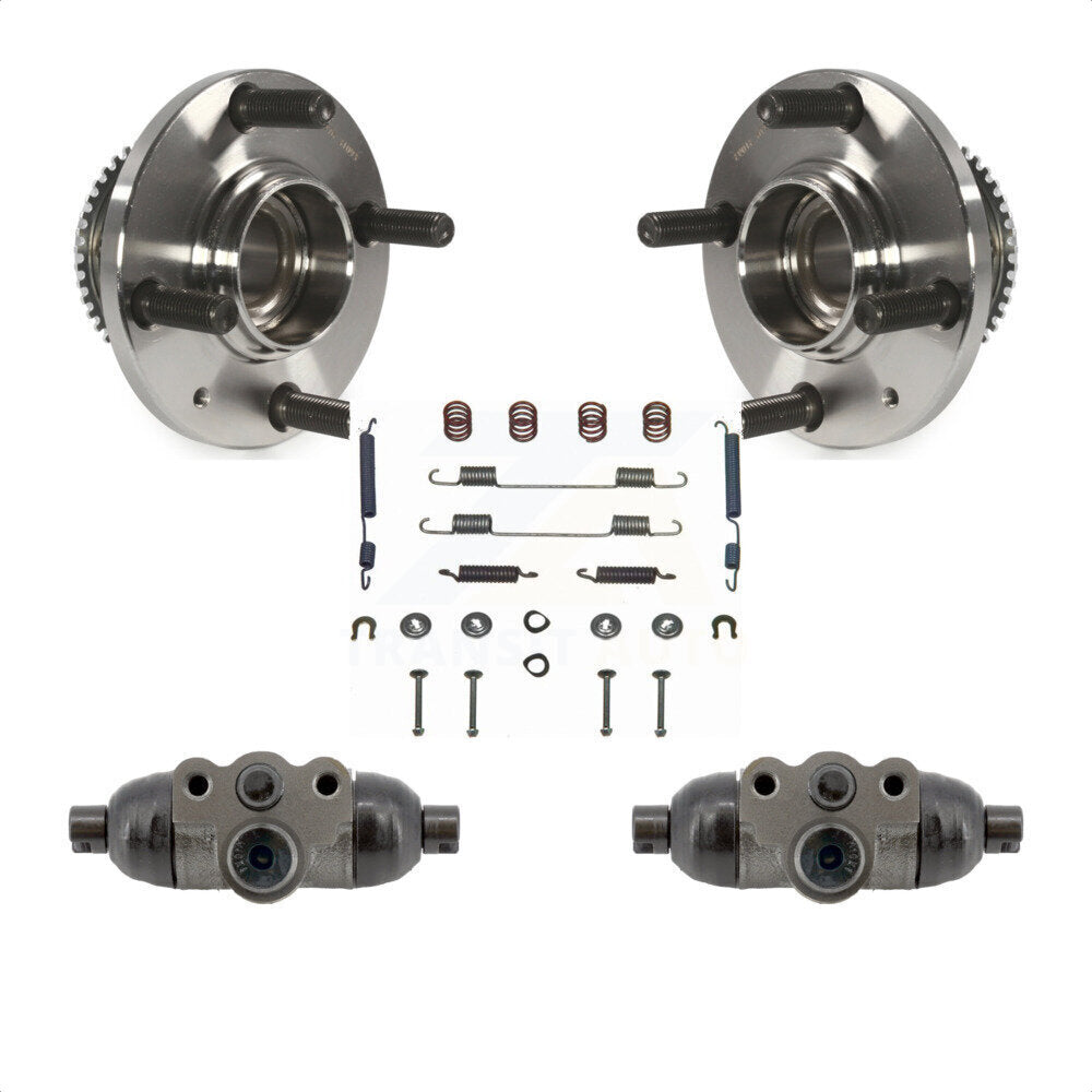 Wheel Cylinders Hardware Hub Bearing Rear Kit For 2002-2007 Mitsubishi Lancer ES