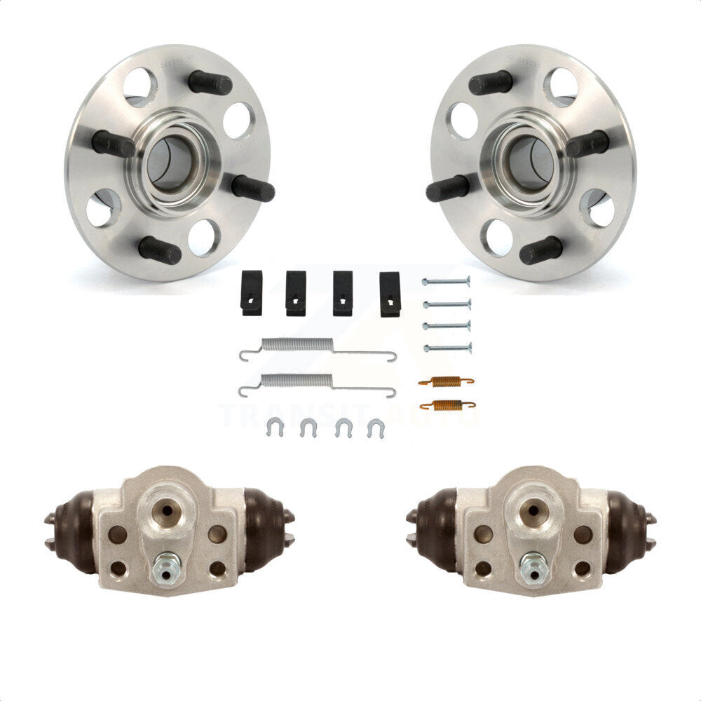 Wheel Cylinders And Hardware Hub Bearing Rear Kit For 2010-2014 Honda Insight