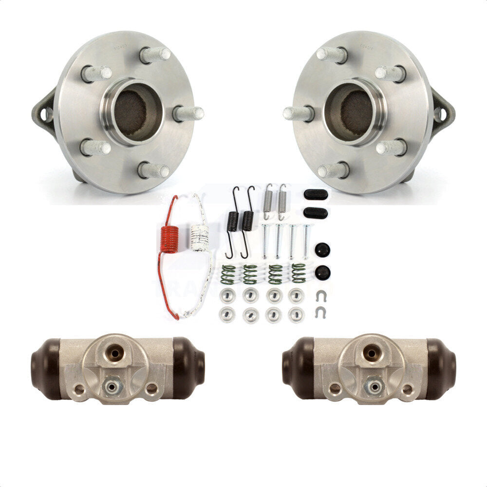 Wheel Cylinders And Hardware Hub Bearing Rear Kit For 2009-2013 Toyota Corolla