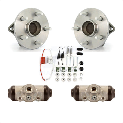 Wheel Cylinders And Hardware Hub Bearing Rear Kit For 2009-2013 Toyota Corolla