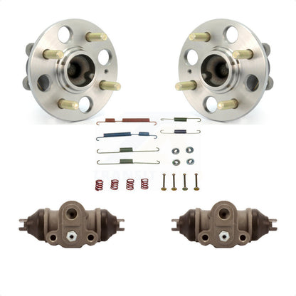 Wheel Cylinders Hardware Hub Bearing Rear Kit For 06 Hyundai Accent 4-Wheel ABS