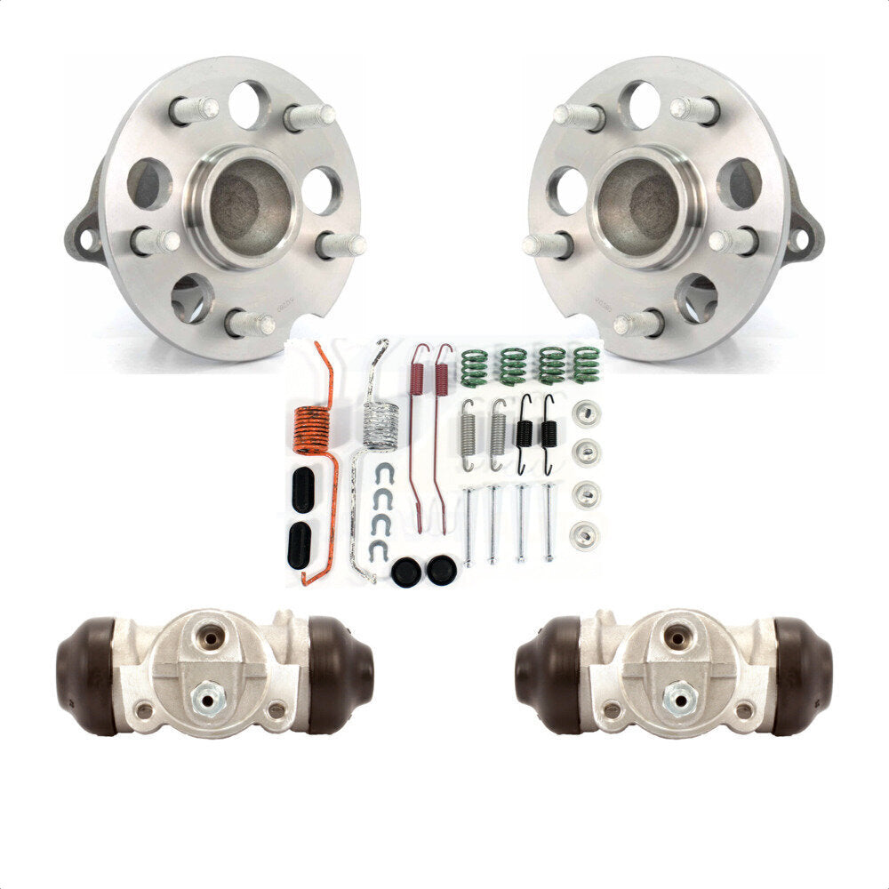Wheel Cylinders & Hardware Hub Bearing Rear Kit For 2004-2010 Toyota Sienna FWD
