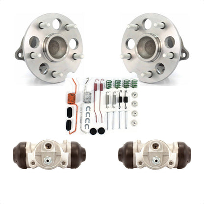 Wheel Cylinders & Hardware Hub Bearing Rear Kit For 2004-2010 Toyota Sienna FWD