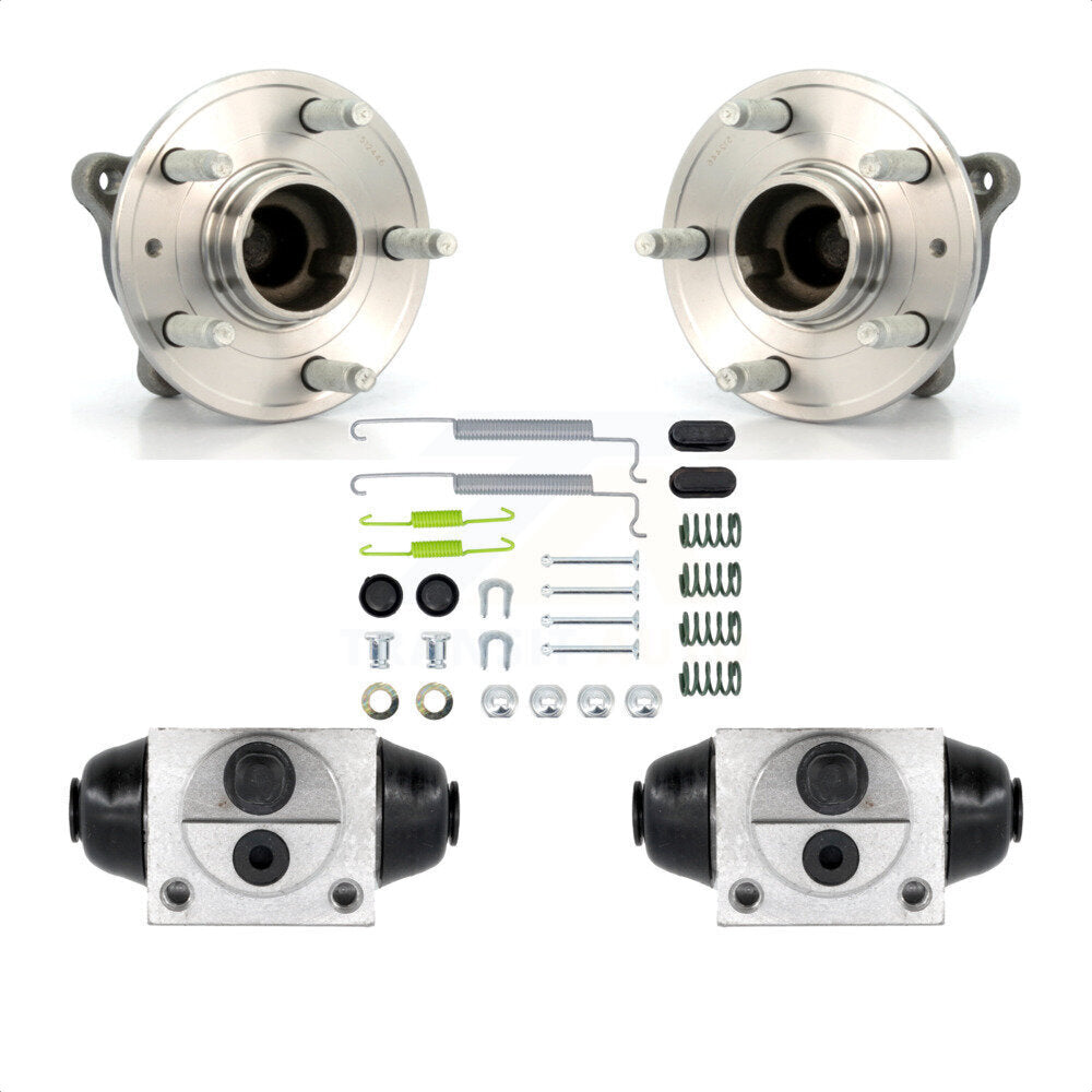 Wheel Cylinders And Hardware Hub Bearing Rear Kit For 2011-2012 Chevrolet Cruze